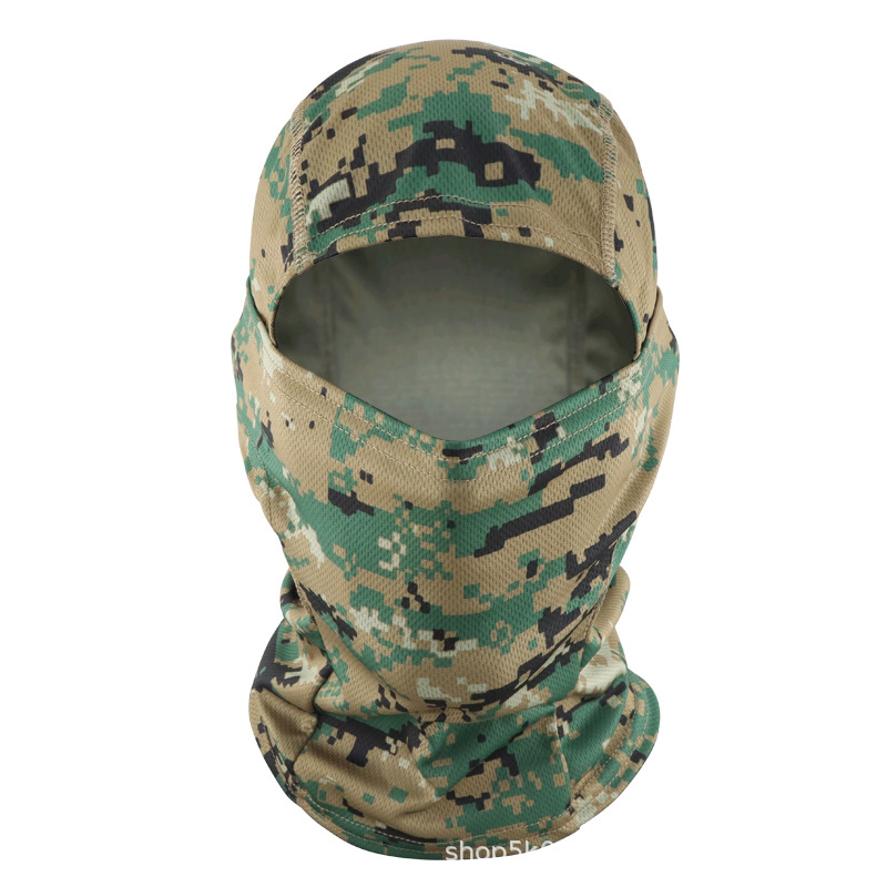 Barracuda sombrero camuflado al aire libre casco de ciclismo casco de verano cubierta de protección solar máscara de protección solar transfronteriza