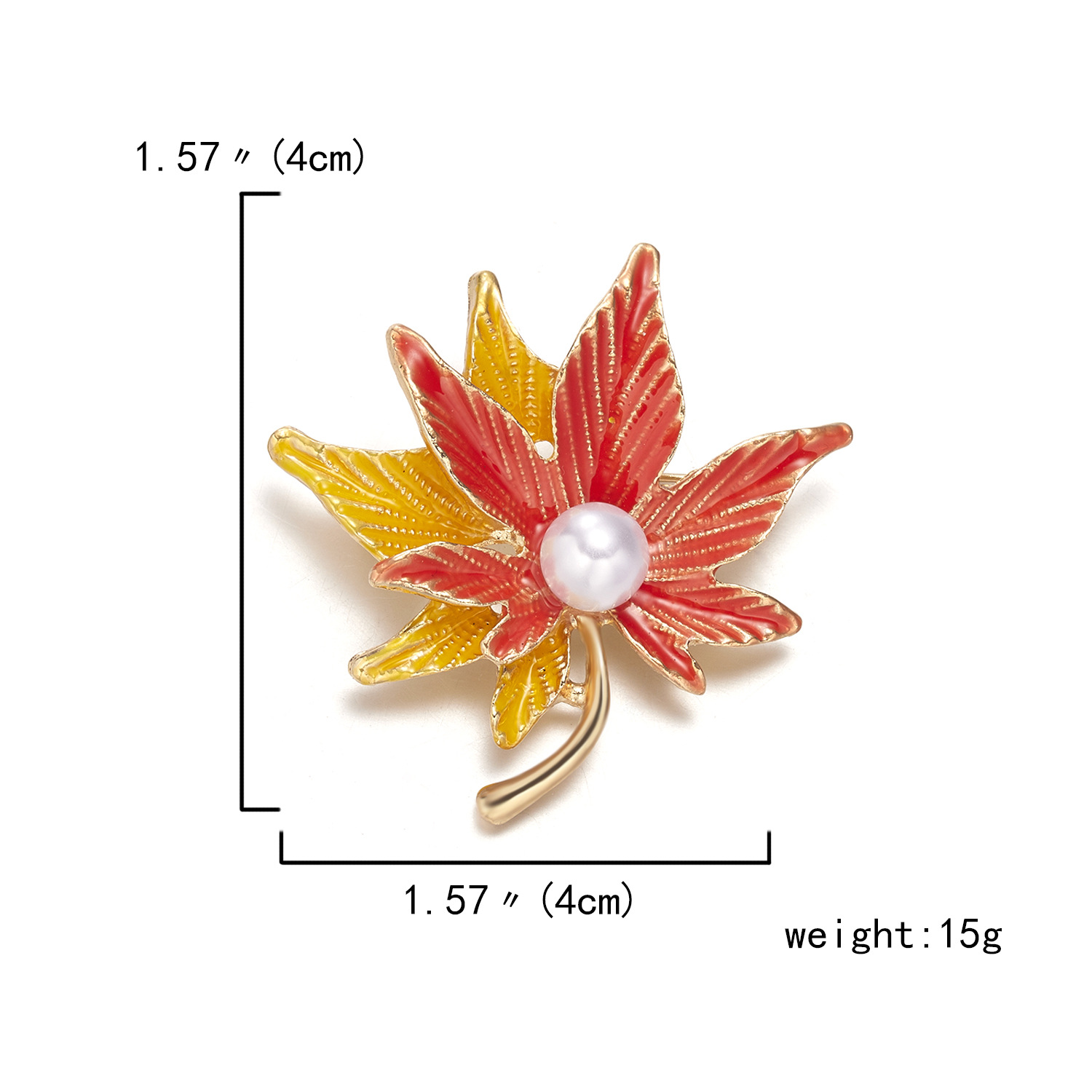 Corsage, Brooches Classification Simple Style Pin Leaf Maple Leaf Tree Imitation Pearl Alloy Rhinestones Pearl Women's Corsage Brooches