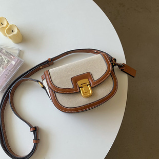 Small design retro universal small bag, one-shoulder bag, Korean style, South Korea