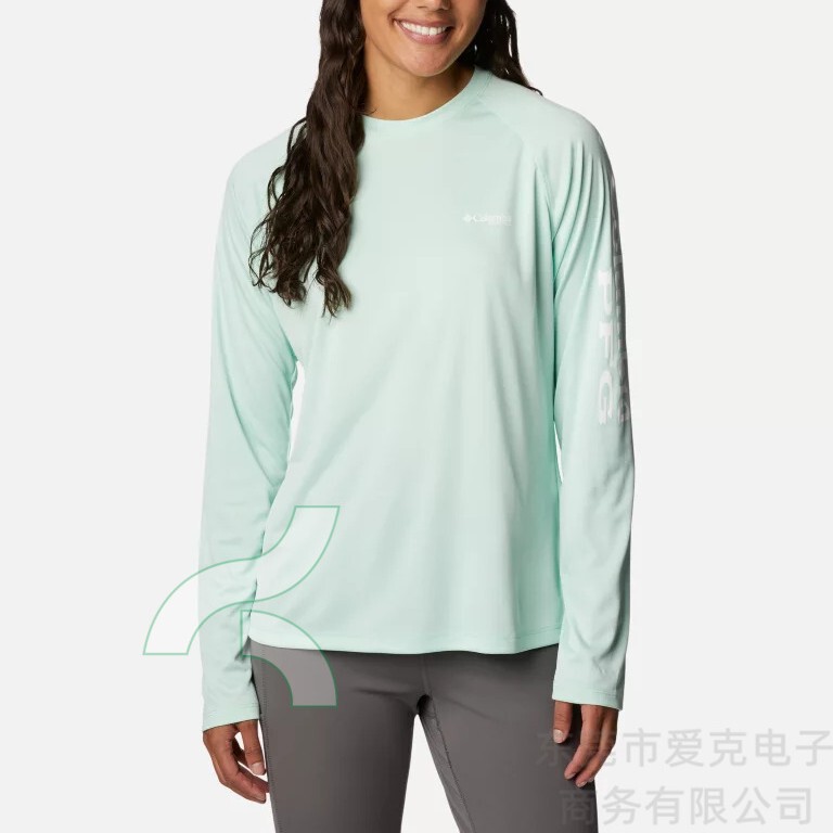 Colombia Pfg Fishing Clothes Women's Long Sleeve Fishing Shirt Summer Sunscreen Outdoor Sportswear Breathable T-Shirt