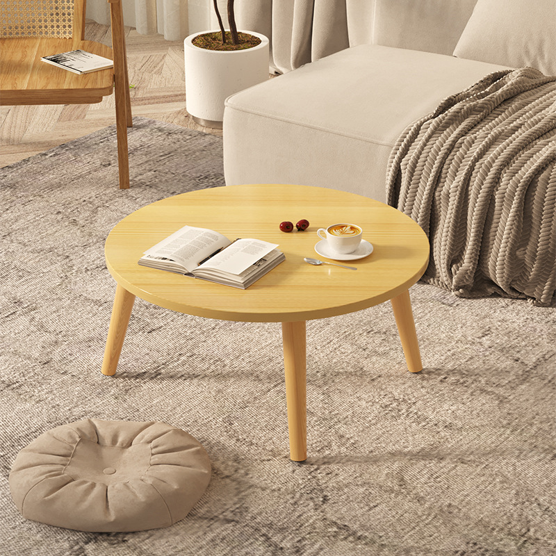 Mesa pequeña, dormitorio, mesa de lujo, mesa de té moderna, salón, ventana flotante doméstica simple, mesa redonda pequeña, madera maciza