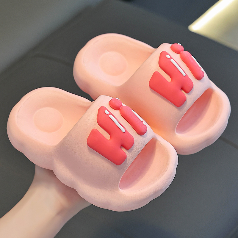 Zapatillas para padres e hijos Mujer Verano Hombre Familia Tres Niñas Verano Interior Baño en casa Antideslizante Zapatillas para niños de mediana edad