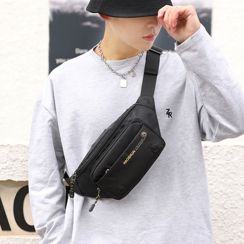 New multifunctional outdoor waist bag, casual men's chest bag, fashion trend crossbody bag, travel bag, cross-border exclusive