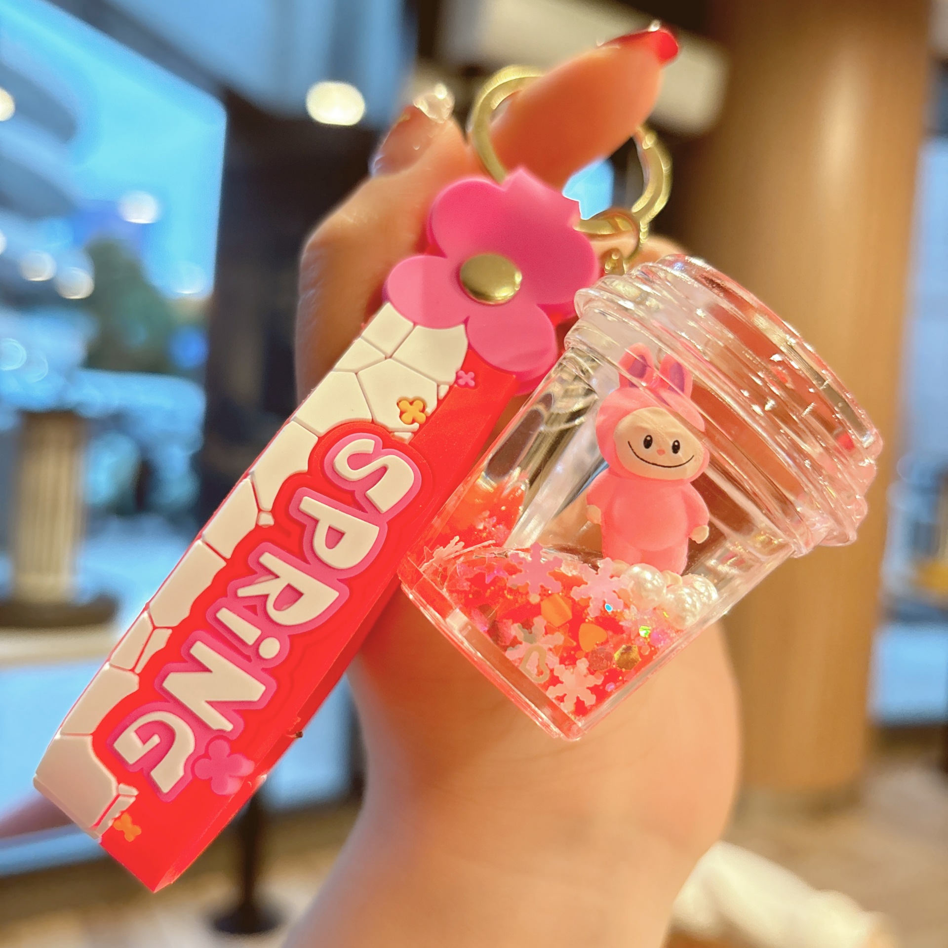 63g Weight Bag Pendant, Keychain Classification 1 Piece Quantity Party, Festival Occasion Acrylic Material Cartoon Character Pattern Unisex Gender Cute Style 1 Piece Cute Cartoon Character Acrylic Unisex Bag Pendant Keychain 5