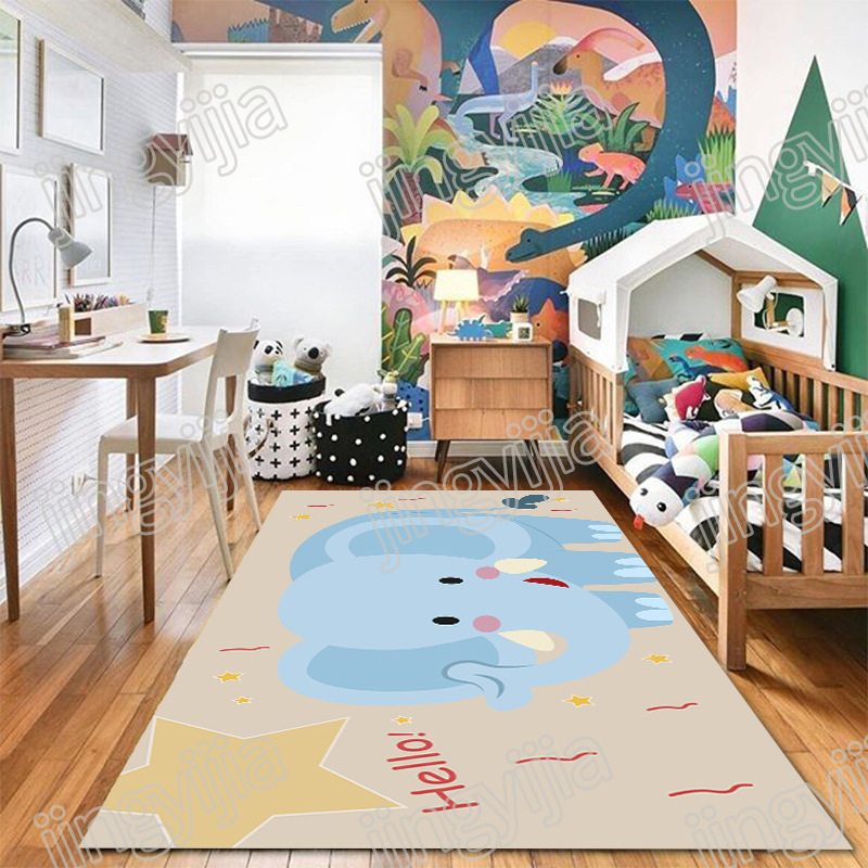 Cartoon children's teaching carpet for home use for living room