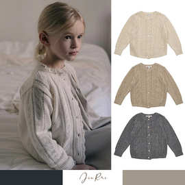 现货 2025秋冬LOU新款三色外套羊毛混纺针织毛衣百搭款式男女宝