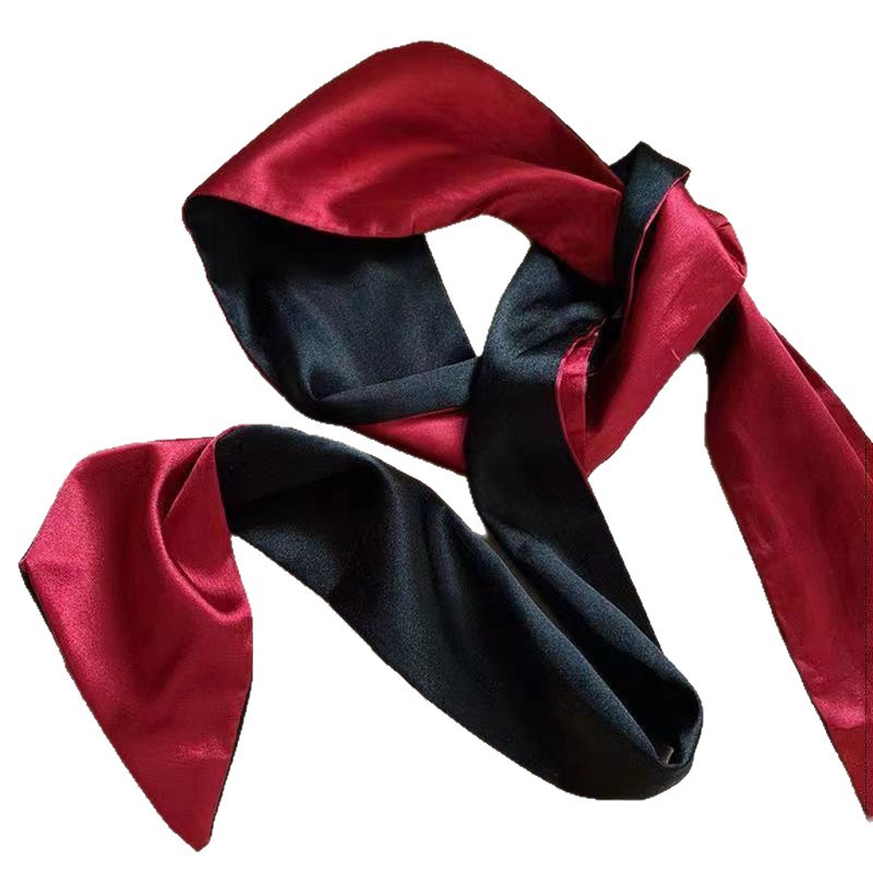 SM seda juegos sexuales de cinta de cinta de sombreado colorido máscaras de ojos de mano ligada coqueteo accesorios de seda image 6