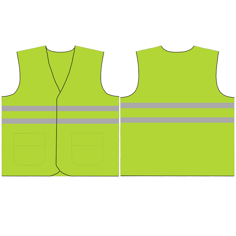 Clip de caballo de algodón rojo y amarillo chaleco reflectante eléctrico chaleco rojo jefe de trabajo guardián especial oficial de seguridad