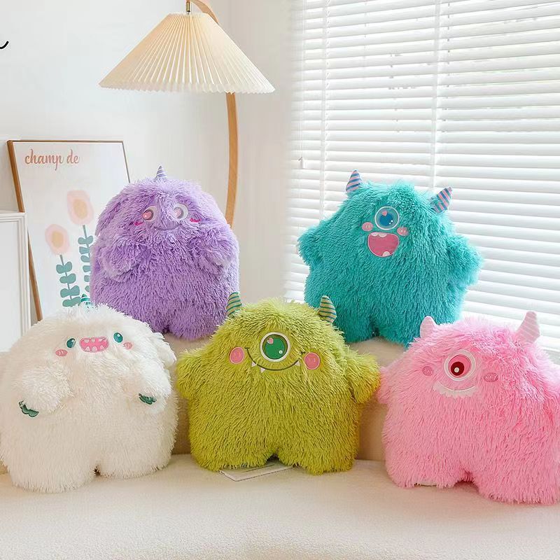 Little Monster doll plush toy cartoon big eye monster long hair doll Little Red Book same doll pillow generation hair Little Monster doll plush toy cartoon big eye monster long hair doll Little Red Book same doll pillow generation hair