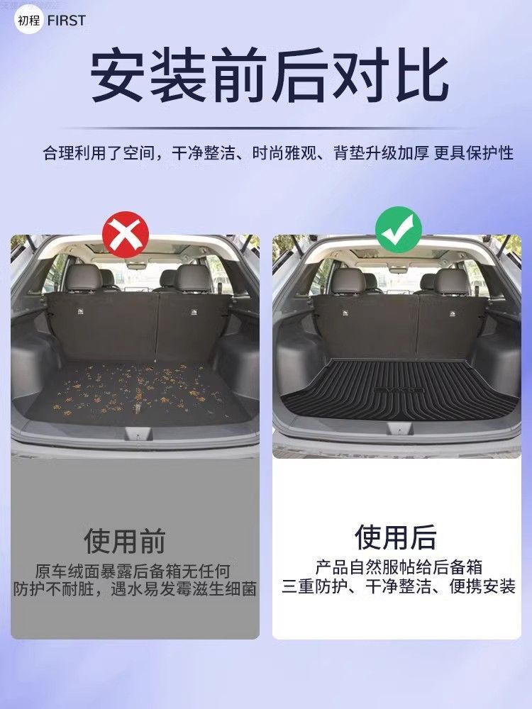 For TPE2024 Qichen VX6 special car trunk mat waterproof decoration accessories modified tail box
