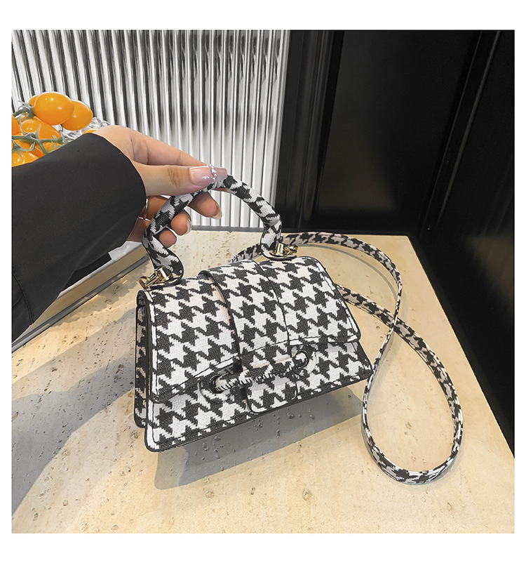 Small niche leopard print design 2024 new handheld casual western-style personalized crossbody small square bag_voghion.com