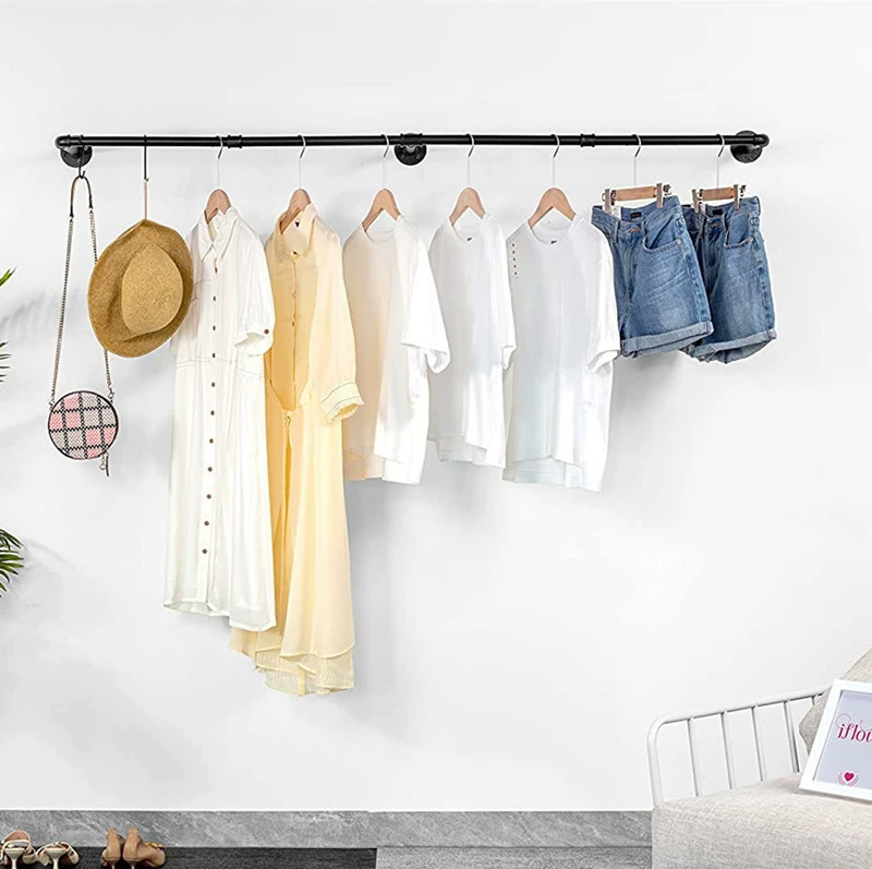 Трансграничная вешалка для одежды промышленная вешалка для ветровых водопроводных труб настенная вешалка для одежды настенная железная вешалка оптом