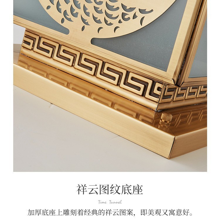 全銅製の新しい中国風のコラムヘッドランプ、電気接続付きガーデンランプ、防水屋外ヴィラドアポスト、テラス壁ポストランプ|undefined
