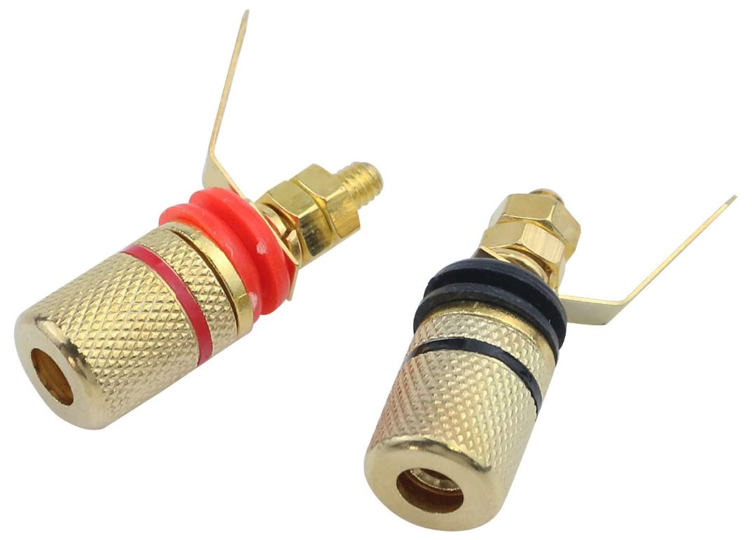 4毫米香蕉插头插座连接器  4MM 音频座 镀金