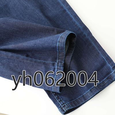 ------Single Button zipper After the pocket logo pattern man leisure time Jeans yh062004