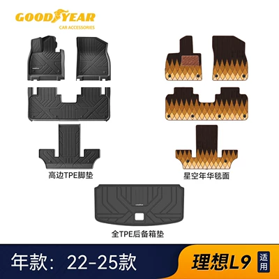suitable for the new version of the | Universal Foot Pad - high-end-injection-molded-22-25-modelsl9-high-sided-full-tpe-nine-piece-set-starry-night-blanket-orange-coffee