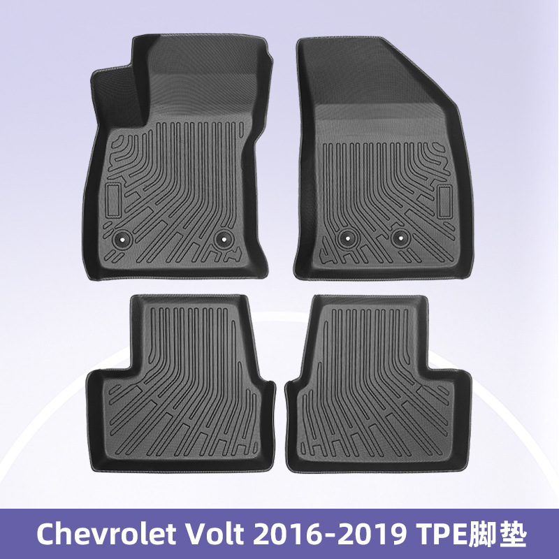 Para Chevrolet Volt 2016 - 2019 3D todo el tiempo TPE almohadilla para los pies almohadilla del maletero