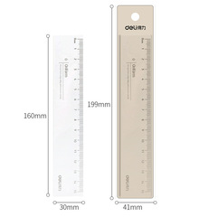 Leader 71971 Transparent Ruler 15cm Student Stationery South Korea Simple Creative Student Ruler Wholesale