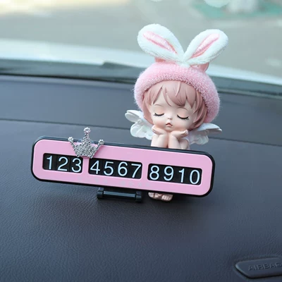 Nömrəli dayanma kartı – Decoration Accessories for Women - plush-bunny-ears-annie-pink-license-plate-crown