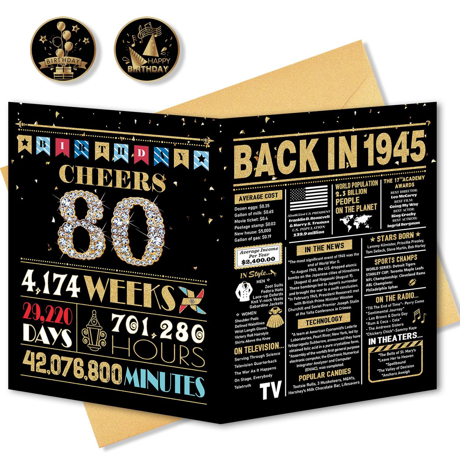 스티커가 없는 80 블랙 골드