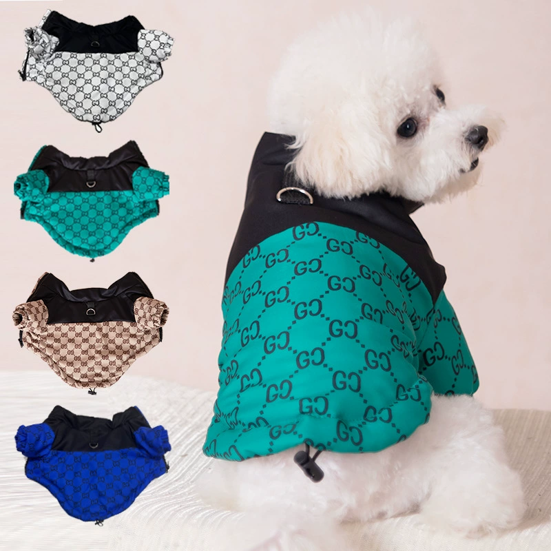 Зимняя новая одежда для домашних животных модная теплая куртка для собак Bomei Teddy среднего и маленького собаки Костюм