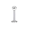Single round beads eyebrow nail