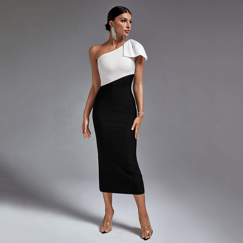 Stylish one-shoulder dress