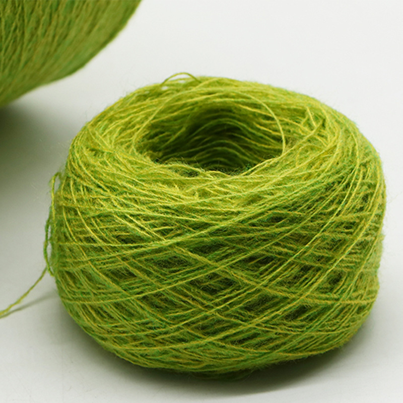 15NM/1 羊毛冰岛纱 20%羊毛 40%再生腈纶 40%腈纶冰岛毛混纺纱线