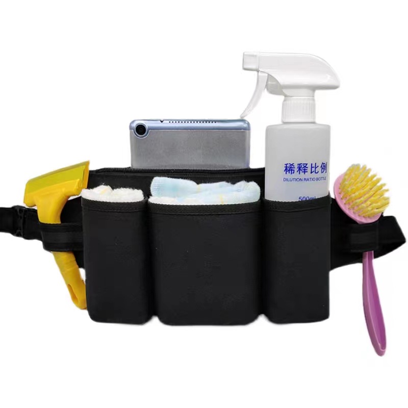 Entrega de una sola pieza ouante Kit de productos Oxford tela multi-funcional hotel restaurante limpieza cintura bolsa jardín cintura bolsa