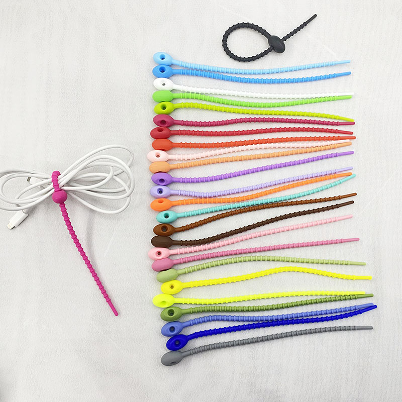 21cm color multi-functional silicone cable tie cable tie with diy jewelry accessories material bag car key chain pendant 21cm color multi-functional silicone cable tie cable tie with diy jewelry accessories material bag car key chain pendant