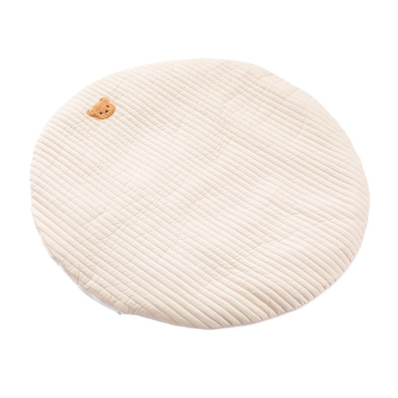 INS nuevo bebé ronda gateando Mat juego estera desmontable y lavable alfombra del piso exquisito bordado alfombra de La Tienda del bebé