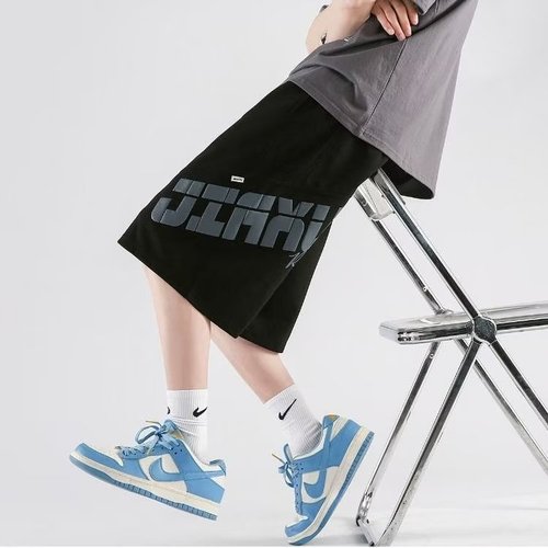 Japanese street-style khaki casual shorts for men, summer thin model, trendy brand, sporty American-style loose basketball five-pocket pants