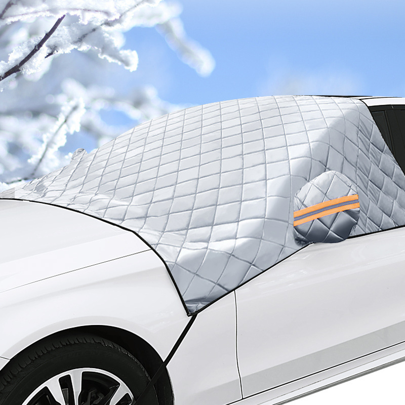 Winter Snow Cover, New Model Front Cover, Thickened Heat Insulation, Anti-Snow, Anti-Freeze, Anti-Rain, Car Sunshade, Car Snow Cover