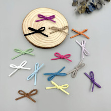 韩国绒彩色手打蝴蝶结diy半成品发饰配件内衣裤袜子鞋花服装辅料