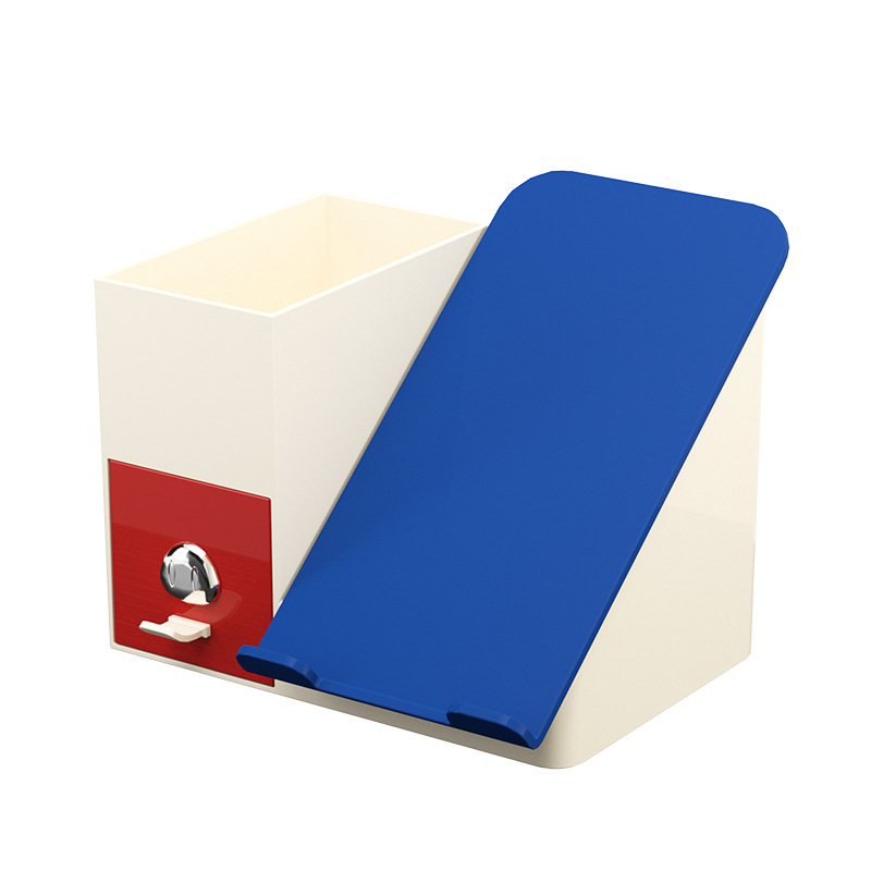 80 generación creativa popularidad en línea multifuncional cajón de escritorio de almacenamiento de aprendizaje de soporte de teléfono móvil caja de almacenamiento de papelería