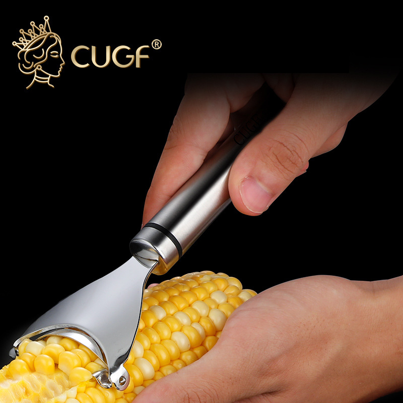 德国CUGF 304不锈钢剥玉米剥粒神器家用刨玉米器脱粒机厨房小工具
