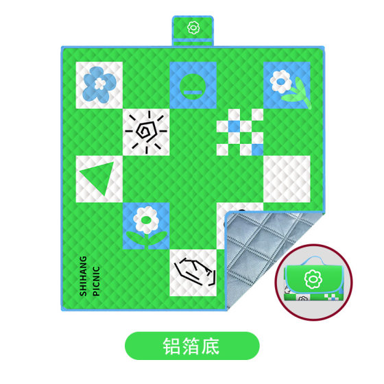 Ultrasonic picnic mat camping picnic blanket waterproof moisture-proof outdoor beach mat tent picnic cloth printed LOGO