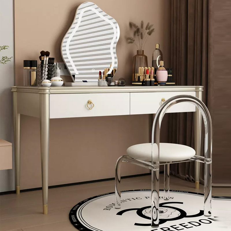 샴페인 골드 + 페인트 화장대 길이 110*폭 46*높이 78cm