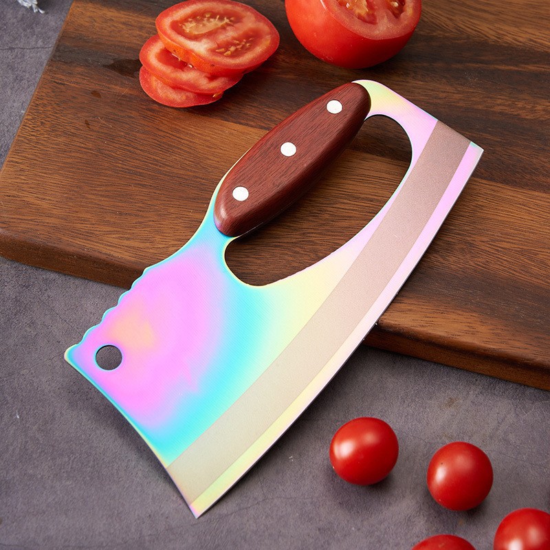 Cuchillo de cocina de ahorro de mano de obra cuchillo de madera de pera roja cuchillo de cocina Yangjiang cuchillo de corte doméstico cuchillo de cocina al por mayor
