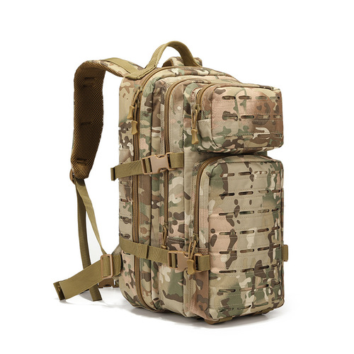 Tactical 3P Camouflage Backpack Dual-Shoulder Bag Waterproof Laser Cut Backpack Multifunctional Outdoor Sports Bag Hiking Backpack