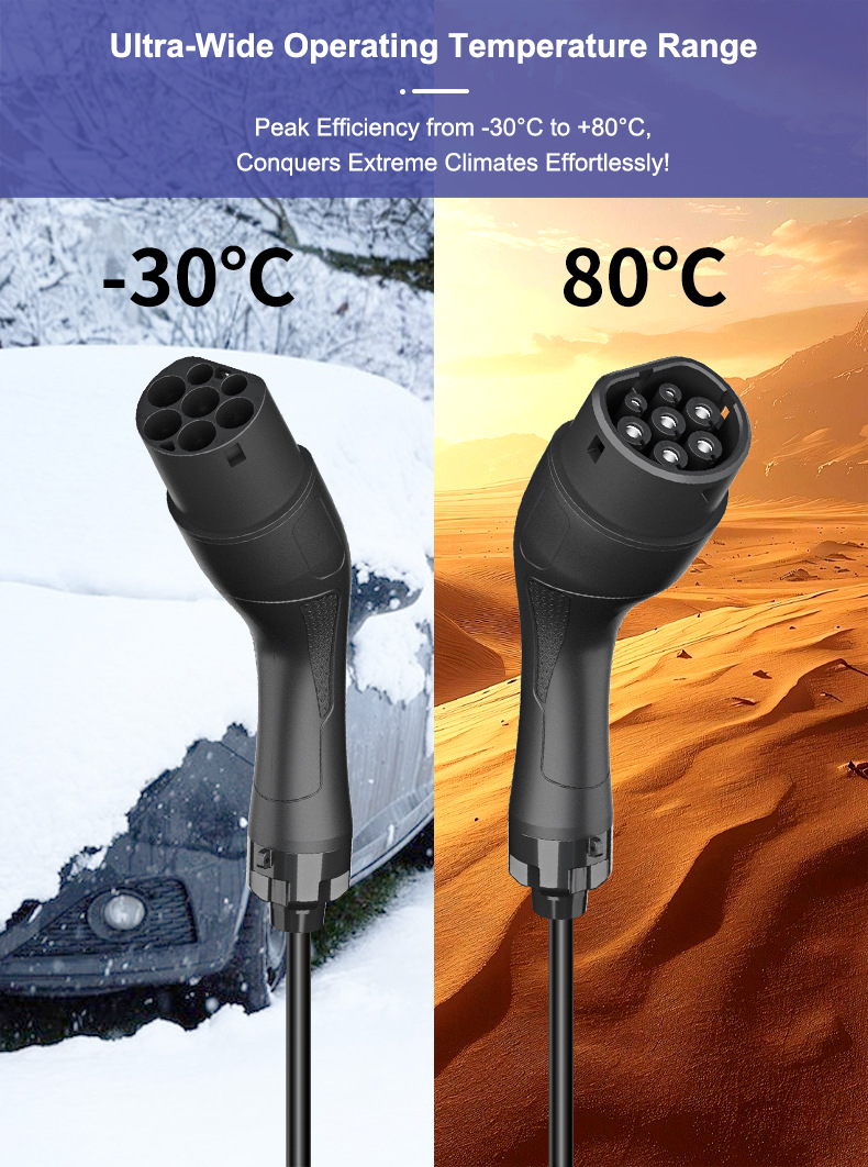 European Standard Dual-Head Gun Type2, Exclusively for European Cross-Border Use, 3.7Kw for New Energy Vehicle Charging Stations, 7-Kilowatt Type 2