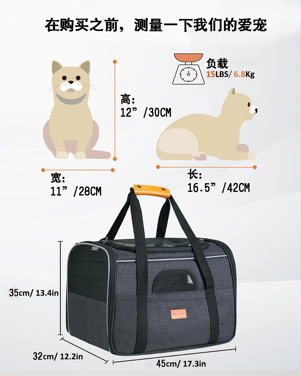 黑色手提宠物包