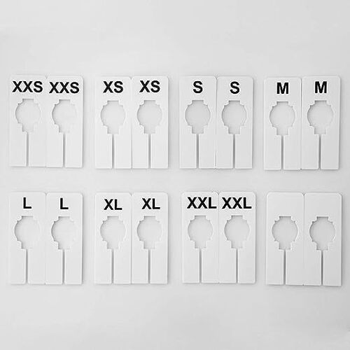 Cross-border clothing baby clothing display size separation sign classification used plastic wardrobe square size plate