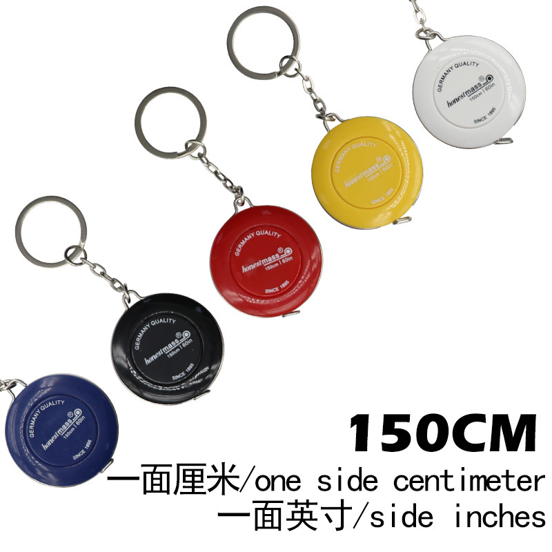 ドイツ品質皮尺ミニポータブル3メートル計量服定規ソフト定規伸縮定規キーホルダー|undefined