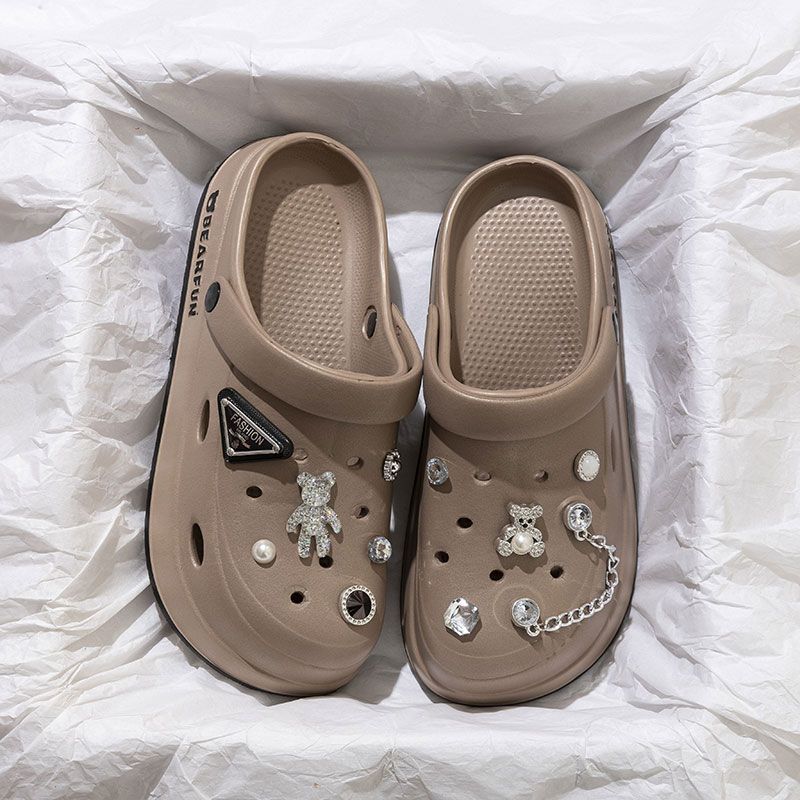 깊은 커피 [다이아몬드 베어] 에바 부드러운 바닥 외부 착용