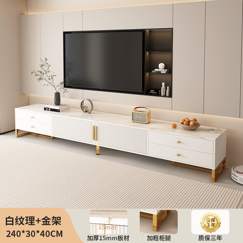 Gabinete de televisión de piso sala de estar 2025 nuevo armario de almacenamiento en casa de alquiler simple pequeño gabinete de televisión