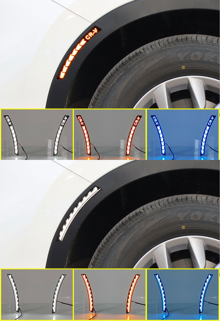 Suitable for 23-26 Models of Honda Crv Modified Led Wheel Arch Lights, Fender Lights, and Honda Crv-Specific Daytime Running Lights