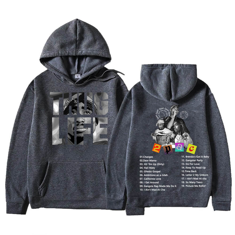 2pac Greatest Hits Song Hip Hop Pop Music Hoodie Sweatshirt