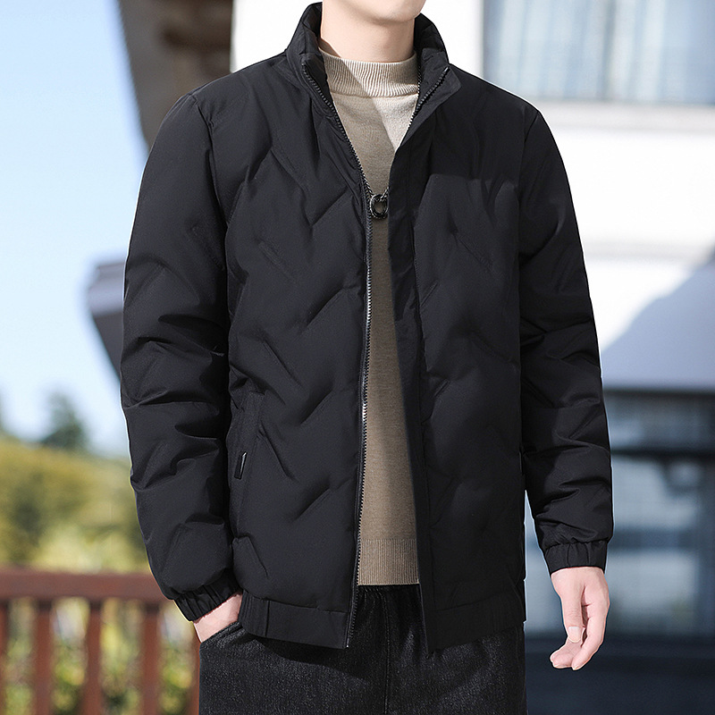 Chaqueta de los hombres 2023 estilo coreano de moda guapo invierno ligero con capucha de los hombres invierno engrosada abrigo