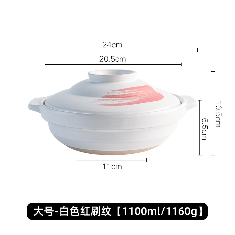 Olla de barro para uso doméstico, apta para estufas de gas, olla especial para hacer sopa, olla de barro, olla pequeña para cocinar arroz, olla de barro LOGO. image 22